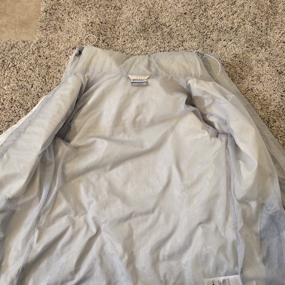 Columbia Windbreaker Size Medium White - Picture 8 of 13
